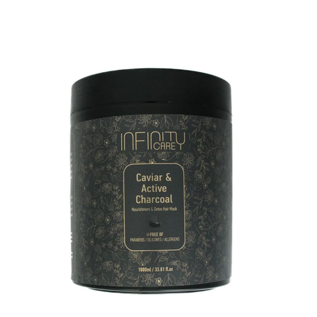 Подхранваща детокс маска с черен хайвер и активен въглен Infinity Care Caviar Active Charcoal Mask  1000ml