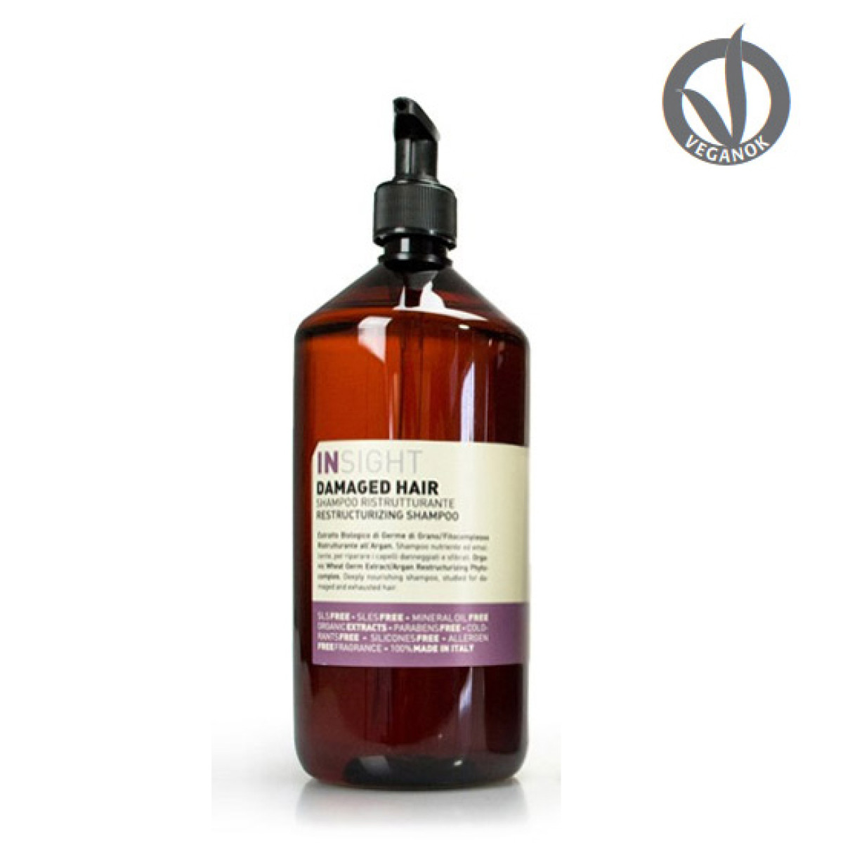Възстановяващ шампоан за увредена коса Insight Damaged Hair Restructurizing Shampoo 900 ml Възстановяващ шампоан за увредена коса Insight Damaged Hair Restructurizing Shampoo 900 ml