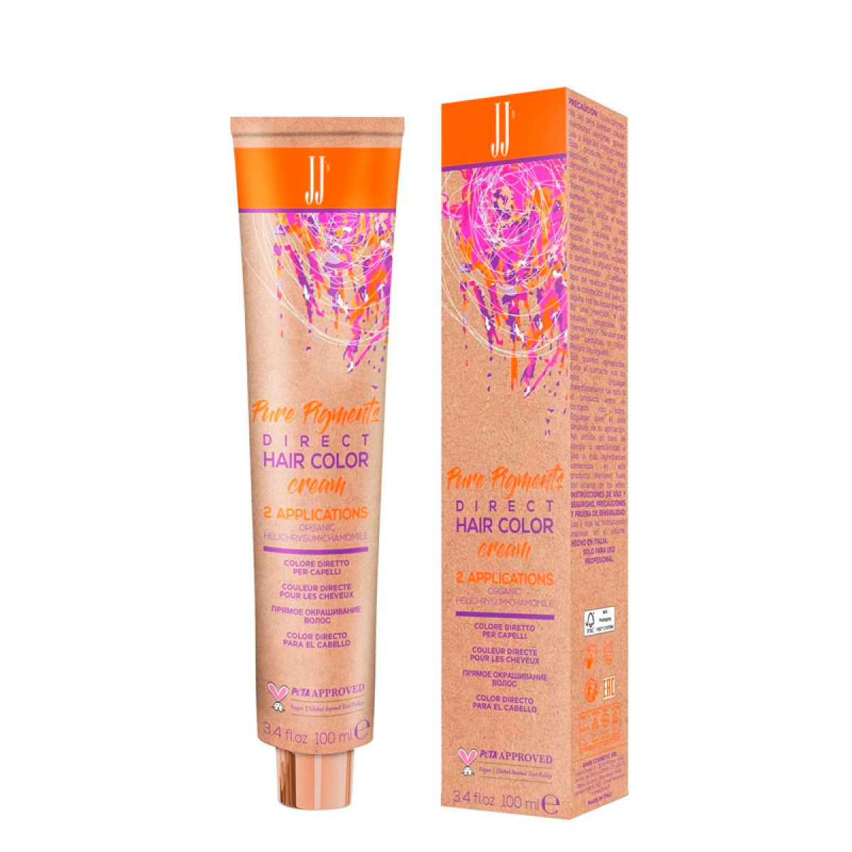 Интензивни директни пигменти без амоняк JJ’s Pure Pigments Direct Hair Color Cream 100ml
