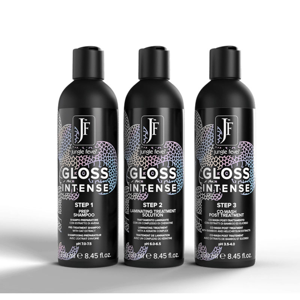  Ламинираща терапия за изключителен блясък в 3 стъпки Jungle Fever Gloss Intense
