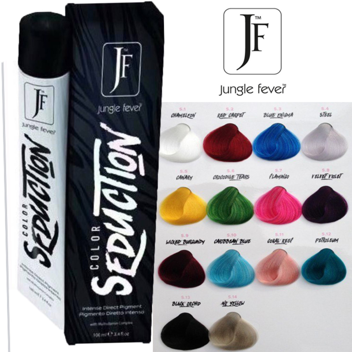 Интензивни директни пигменти Jungle Fever Color Seduction 100ml – 14 цвята