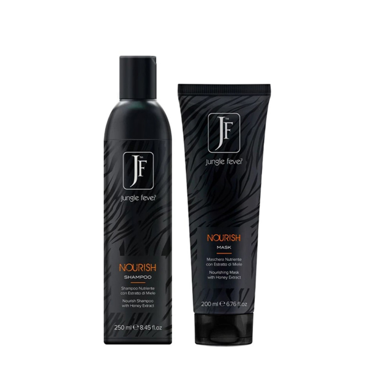 Подхранващ комплект шампоан и маска с мед за суха и изтощена коса Jungle Fever Nourish 250/200 ml