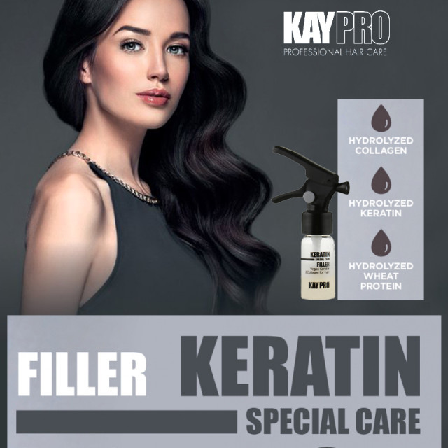 Реконструиращ филър с кератин и колаген KAYPRO Keratin Filler 10ml