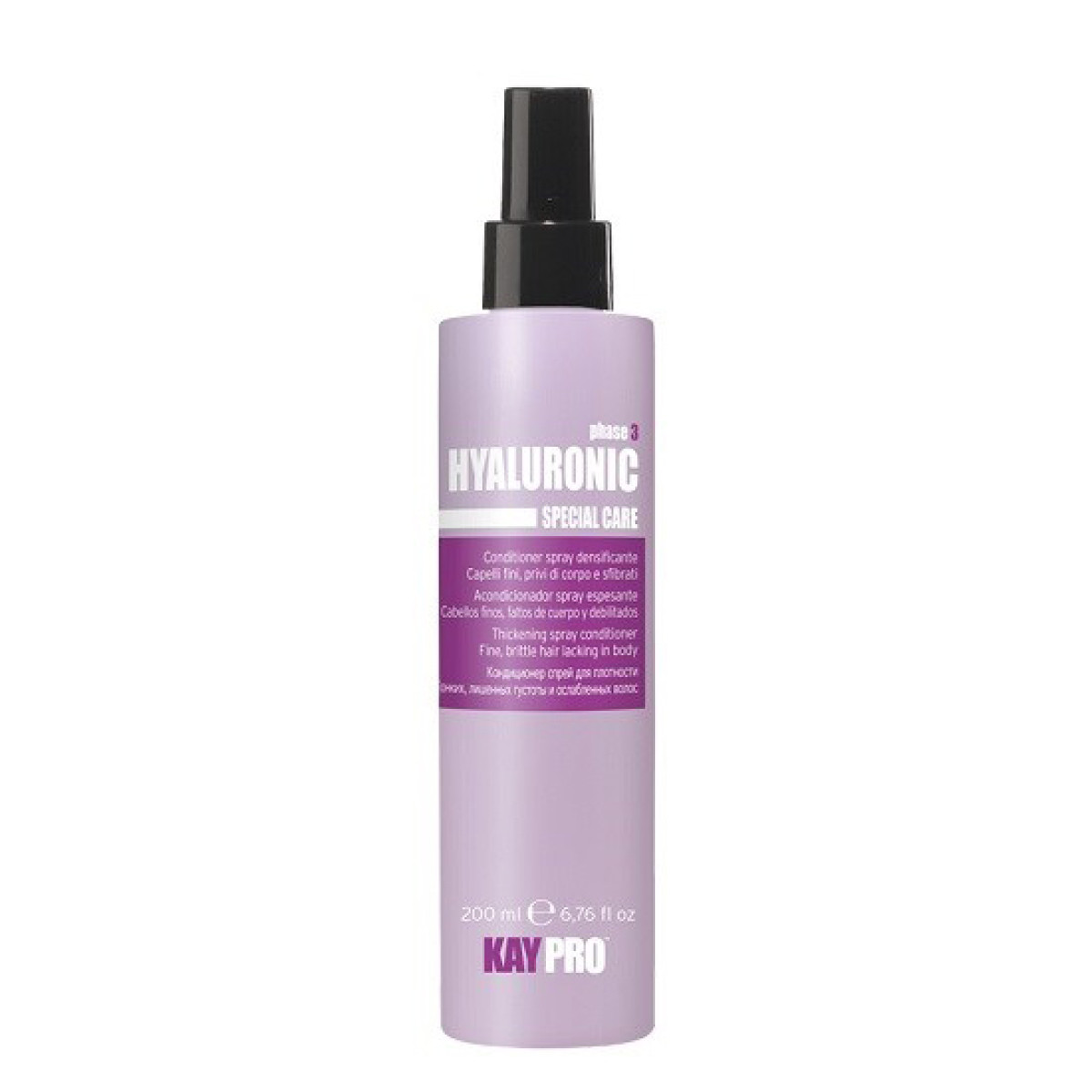 Уплътняващ спрей-балсам с хиалуронова киселина KAYPRO Hyaluronic Conditioner Spray 200ml Уплътняващ спрей-балсам с хиалуронова киселина KAYPRO Hyaluronic Conditioner Spray 200ml