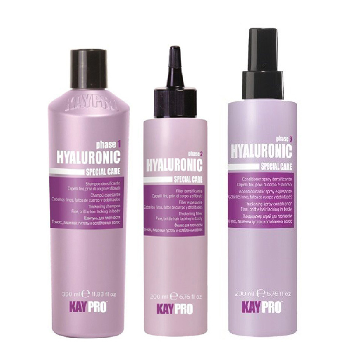 Уплътняваща терапия с хиалуронова киселина KAYPRO Hyaluronic 350/2x200ml Уплътняваща терапия с хиалуронова киселина KAYPRO Hyaluronic 350/2x200ml