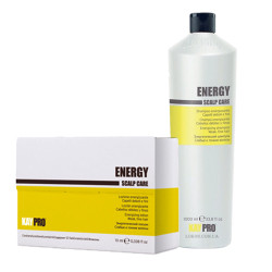 Комплект шампоан и ампули за енергизиране на тънка и слаба коса KAYPRO Energy 1000/12x10ml