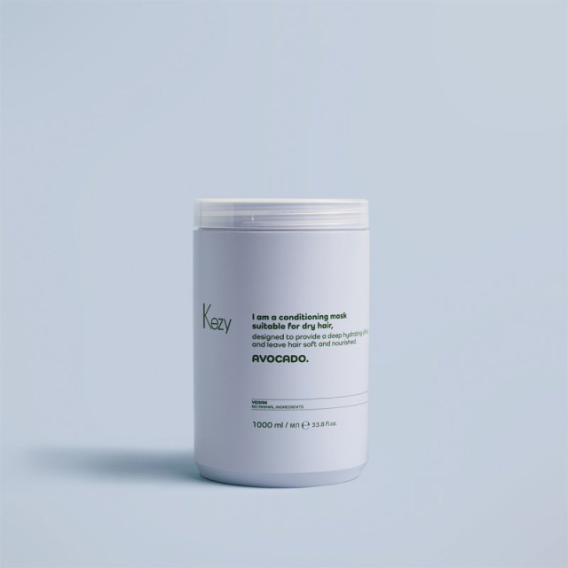 Кондиционираща маска за много суха коса Kezy Avocado Mask 1000ml