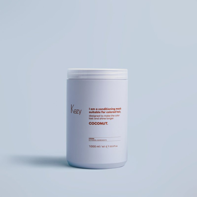 Кондиционираща маска за боядисана коса с кокос Kezy Coconut Mask 1000ml