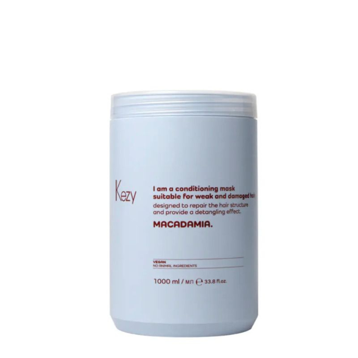 Кондиционираща маска за увредена и слаба коса Kezy Macadamia Mask 1000ml Кондиционираща маска за увредена и слаба коса Kezy Macadamia Mask 1000ml