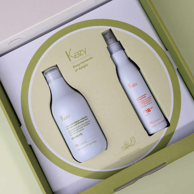 Уплътняващ комплект шампоан и спрей-маска Kezy Bamboo 375/200ml Уплътняващ комплект шампоан и спрей-маска Kezy Bamboo 375/200ml