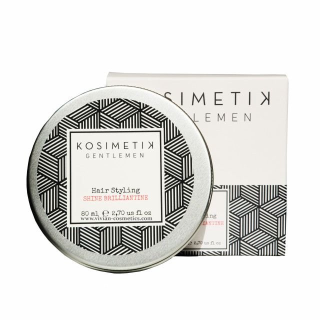 Брилянтин за коса с мокър и блестящ ефект Kosimetik Gentlemen Shine Brilliantine 80ml