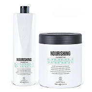 Подхранващ комплект шампоан и маска Light Irridiance Nourishing 2х1000ml