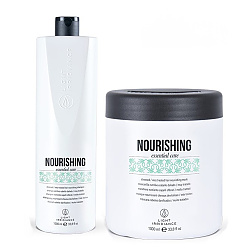 Подхранващ комплект шампоан и маска Light Irridiance Nourishing 2х1000ml Подхранващ комплект шампоан и маска Light Irridiance Nourishing 2х1000ml