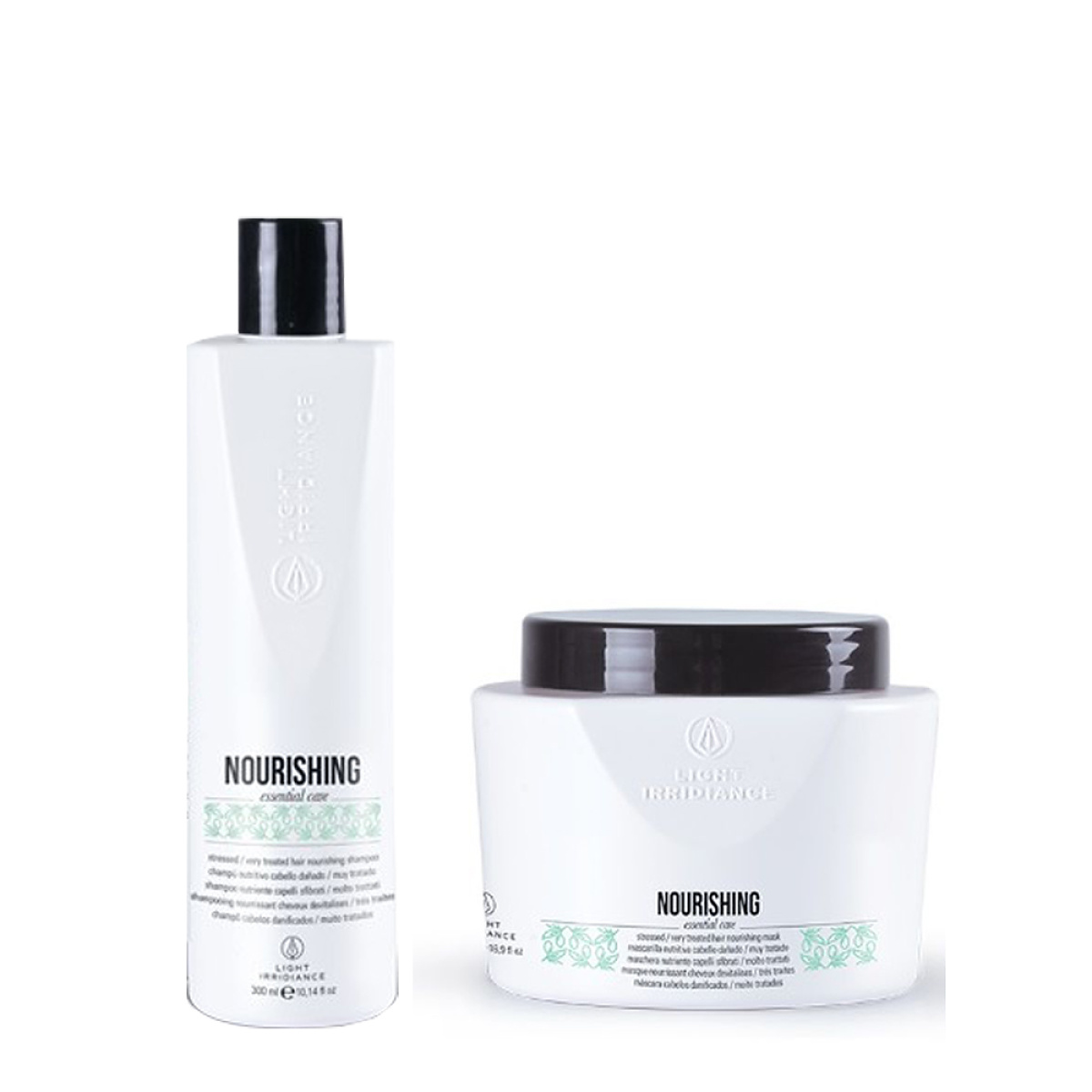 Подхранващ комплект шампоан и маска Light Irridiance Nourishing 300/500ml