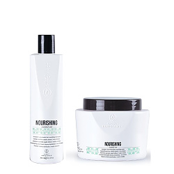 Подхранващ комплект шампоан и маска Light Irridiance Nourishing 300/500ml Подхранващ комплект шампоан и маска Light Irridiance Nourishing 300/500ml