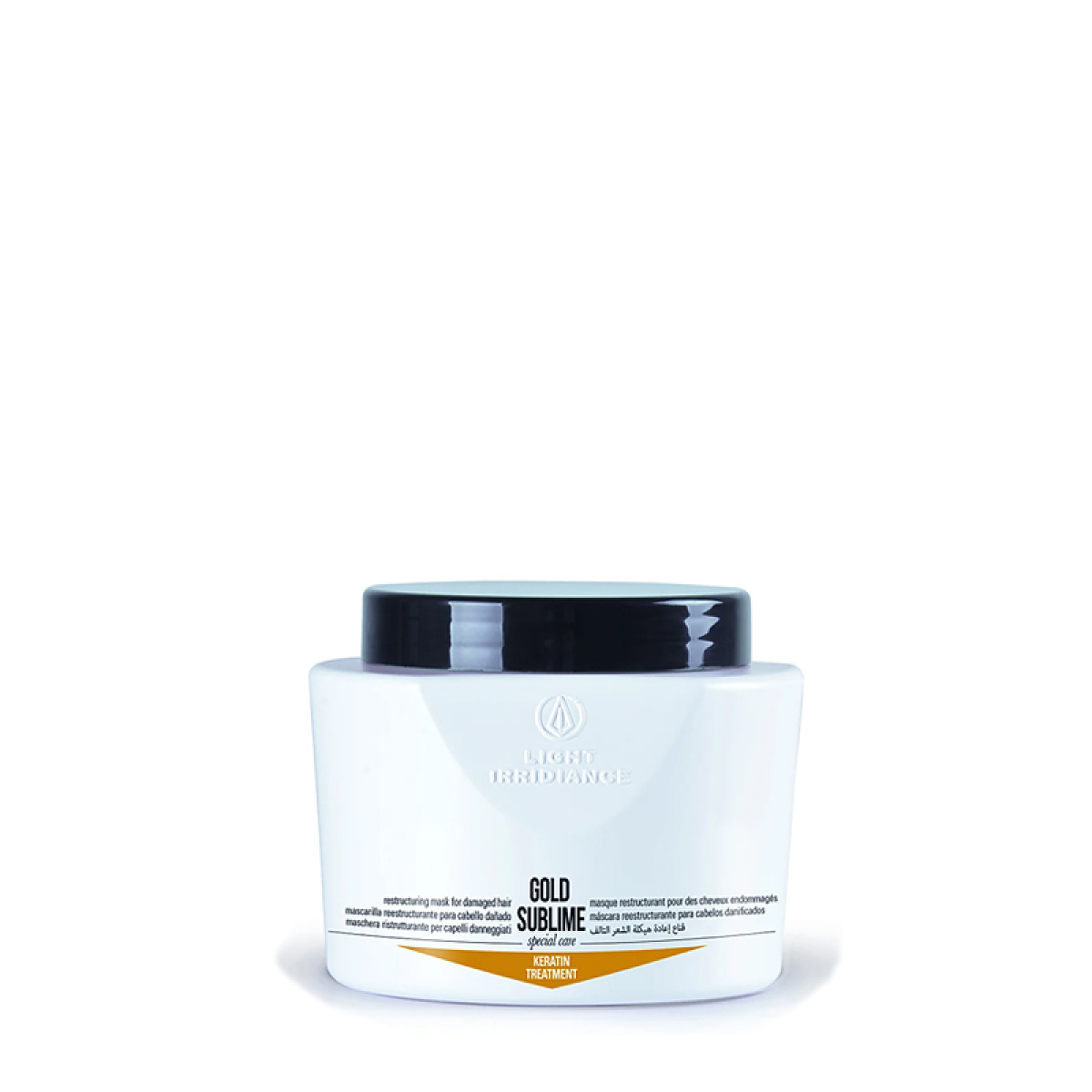 Интензивно-възстановяваща маска с кератин и златни молекули Light Irridiance Gold Sublime Mask 500ml Интензивно-възстановяваща маска с кератин и златни молекули Light Irridiance Gold Sublime Mask 500ml