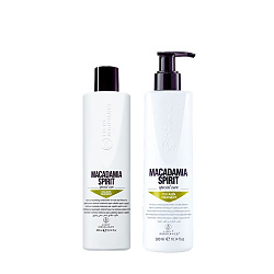 Комплект шампоан и балсам с макадамия и колаген Light Irridiance Macadamia Spirit 300/500ml Комплект шампоан и балсам с макадамия и колаген Light Irridiance Macadamia Spirit 300/500ml