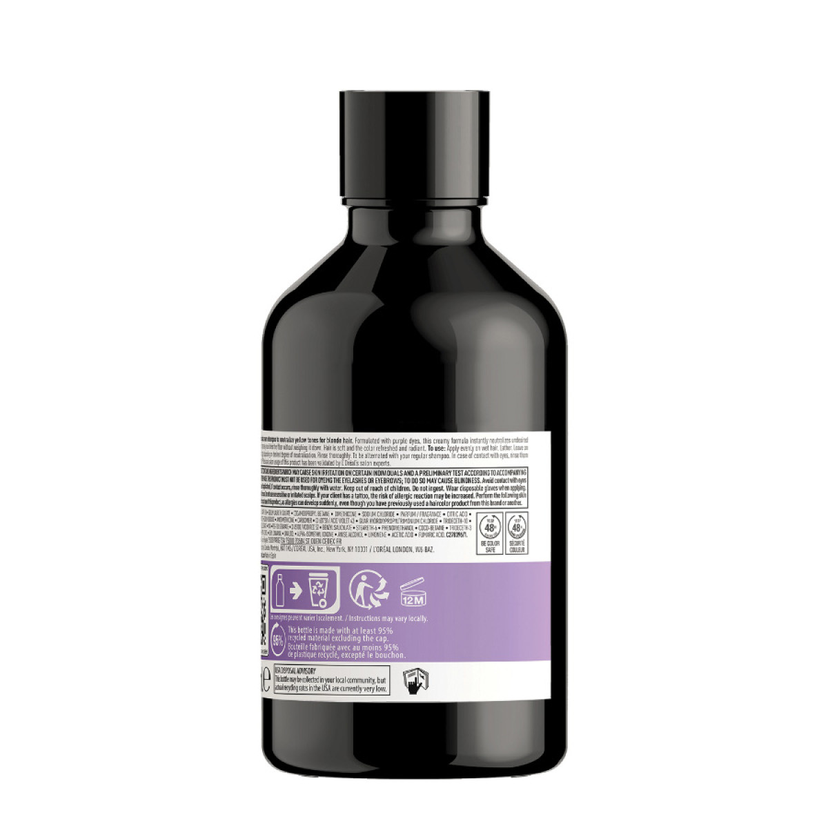 Неутрализиращ шампоан против жълти оттенъци на руса коса Loreal Professionnel Chroma Creme Purple Shampoo 300ml