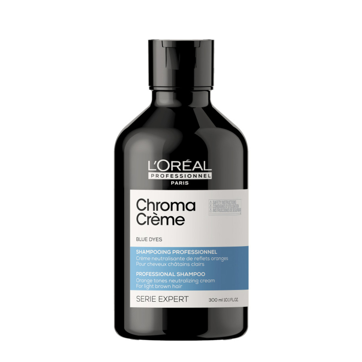 Неутрализиращ шампоан против оранжеви оттенъци на кестенява коса Loreal Professionnel Chroma Creme Blue Shampoo 300ml
