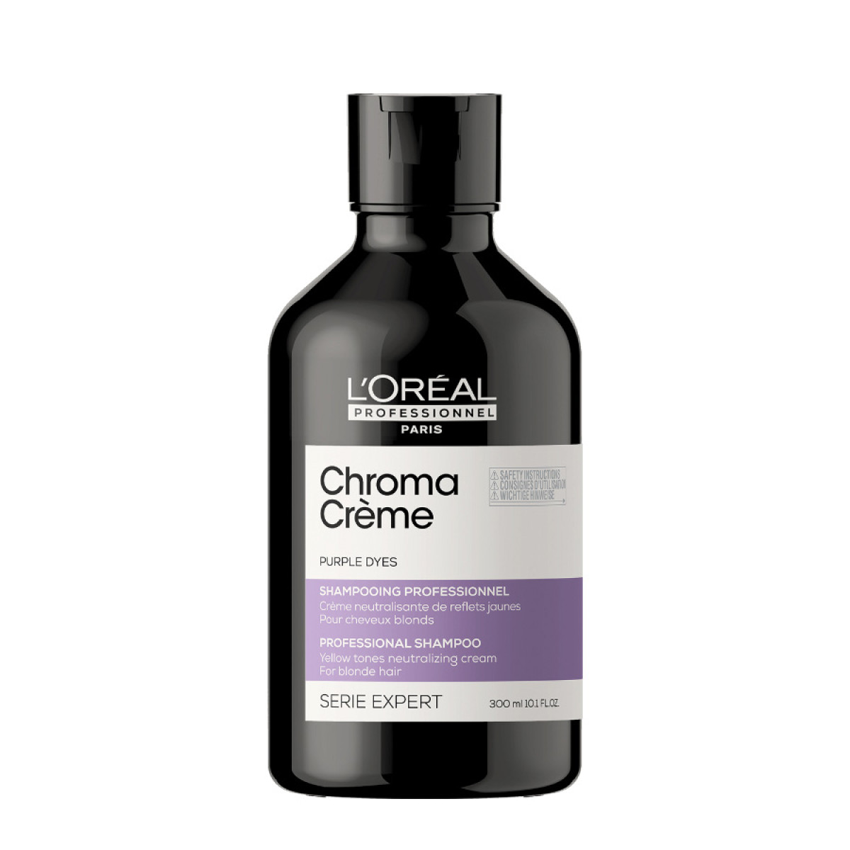 Неутрализиращ шампоан против жълти оттенъци на руса коса Loreal Professionnel Chroma Creme Purple Shampoo 300ml