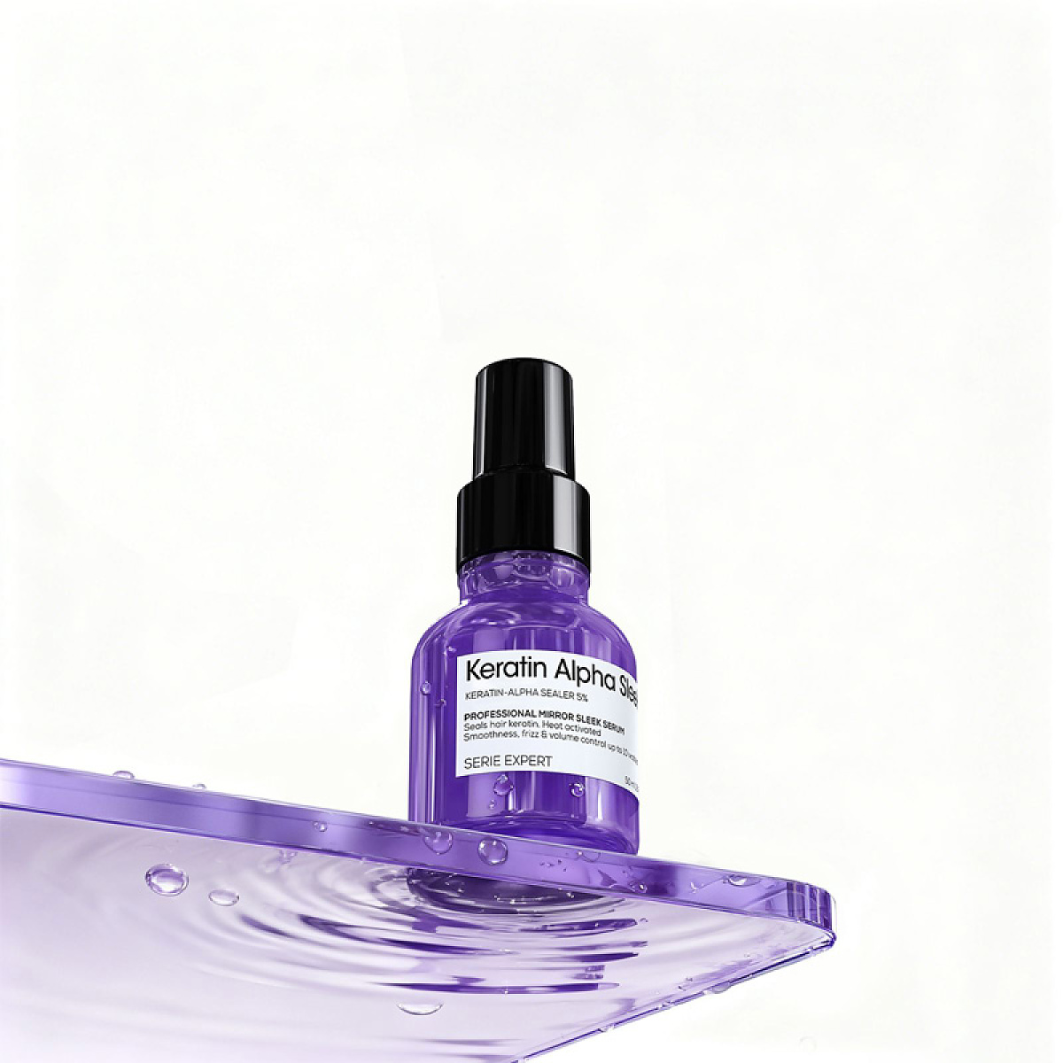 Изглаждащ серум за огледален блясък без изплакване Loreal Professionnel Keratin Alpha Sleek Serum 50ml