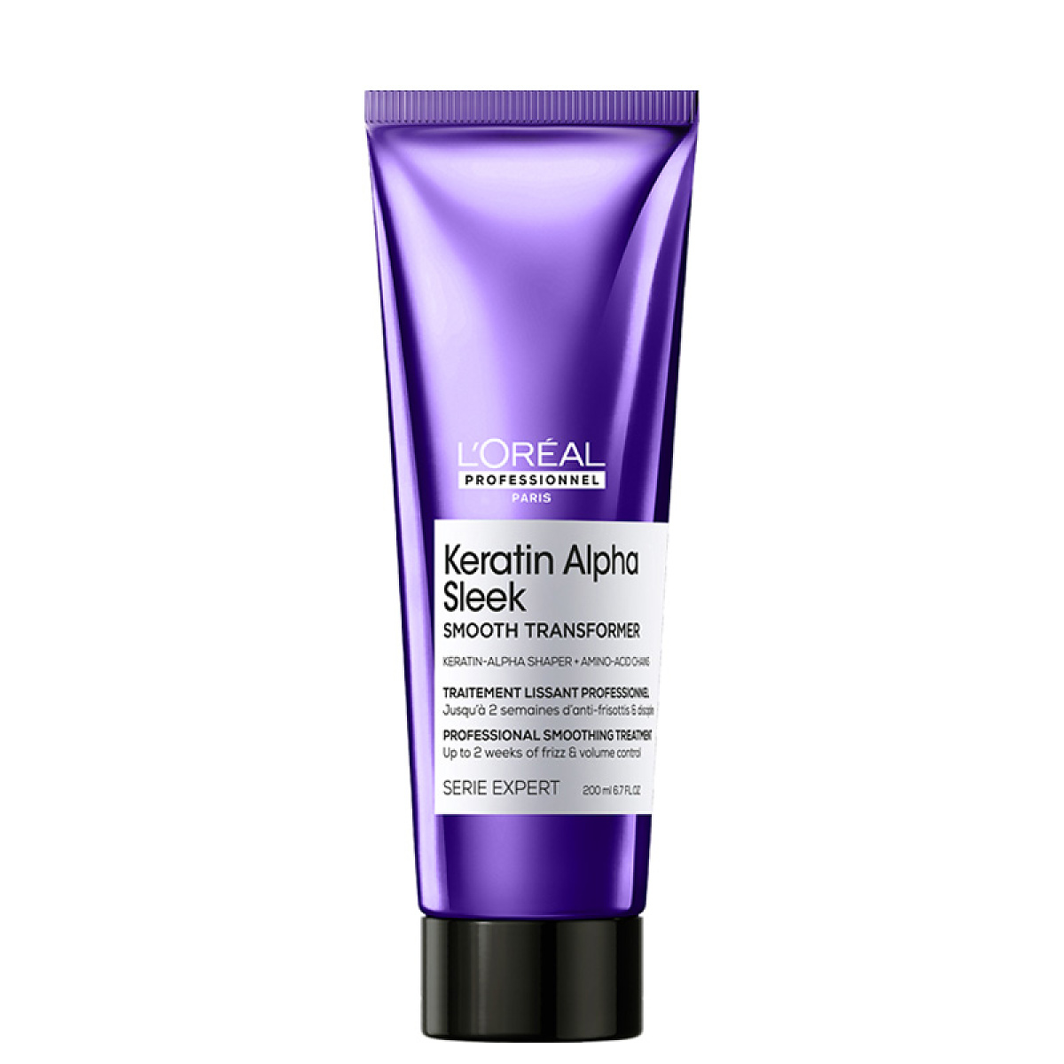 Грижа за интензивно изглаждане и контрол на косата Loreal Professionnel Keratin Alpha Sleek Smooth Transformer 200ml