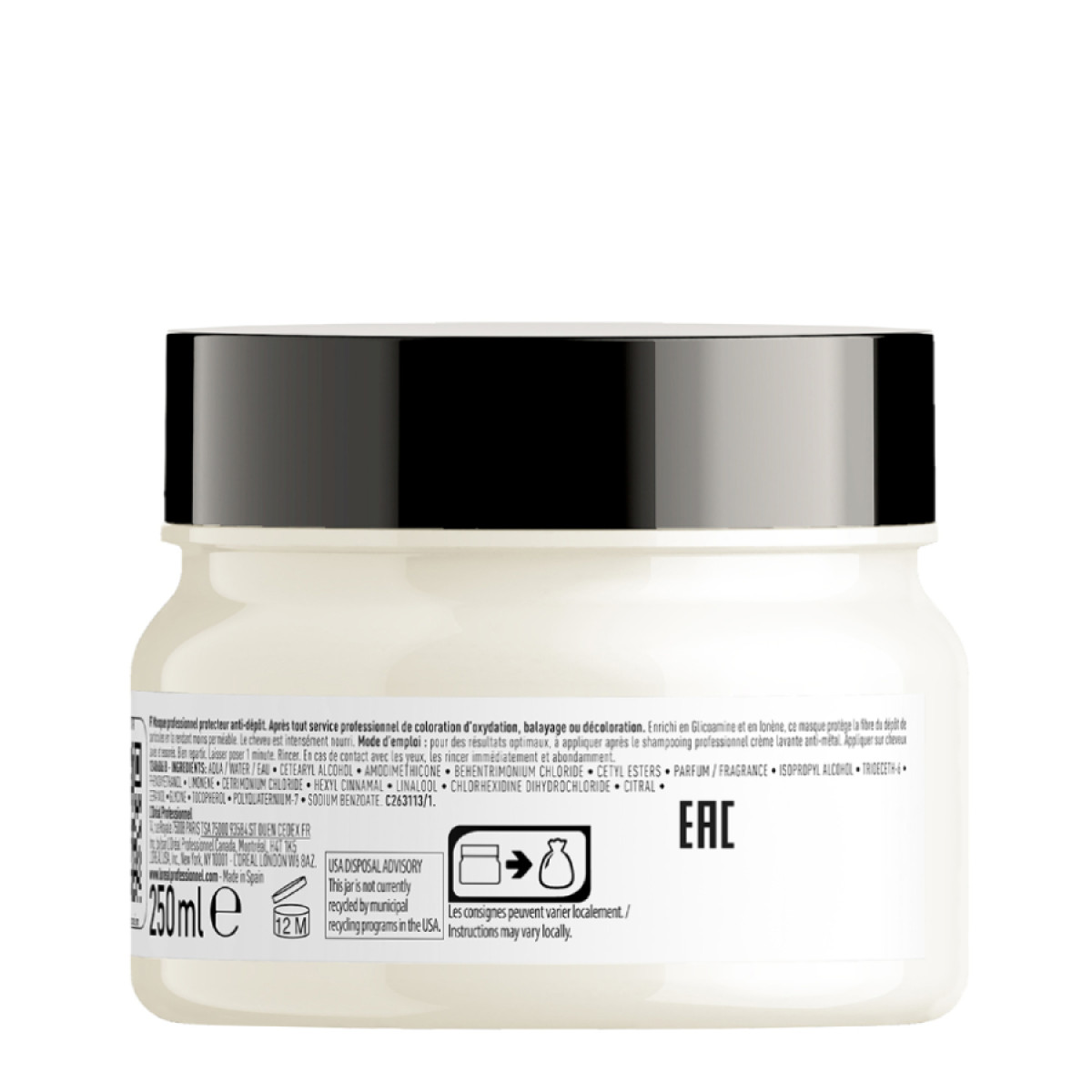 Маска за предпазване цвета на боядисаната коса Loreal Professionnel Metal Detox Mask 250ml