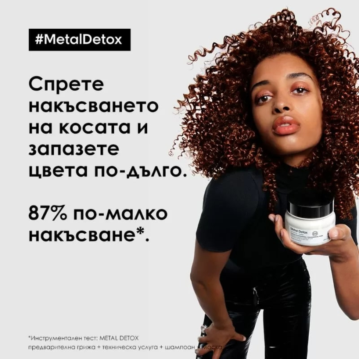Маска за предпазване цвета на боядисаната коса Loreal Professionnel Metal Detox Mask 250ml