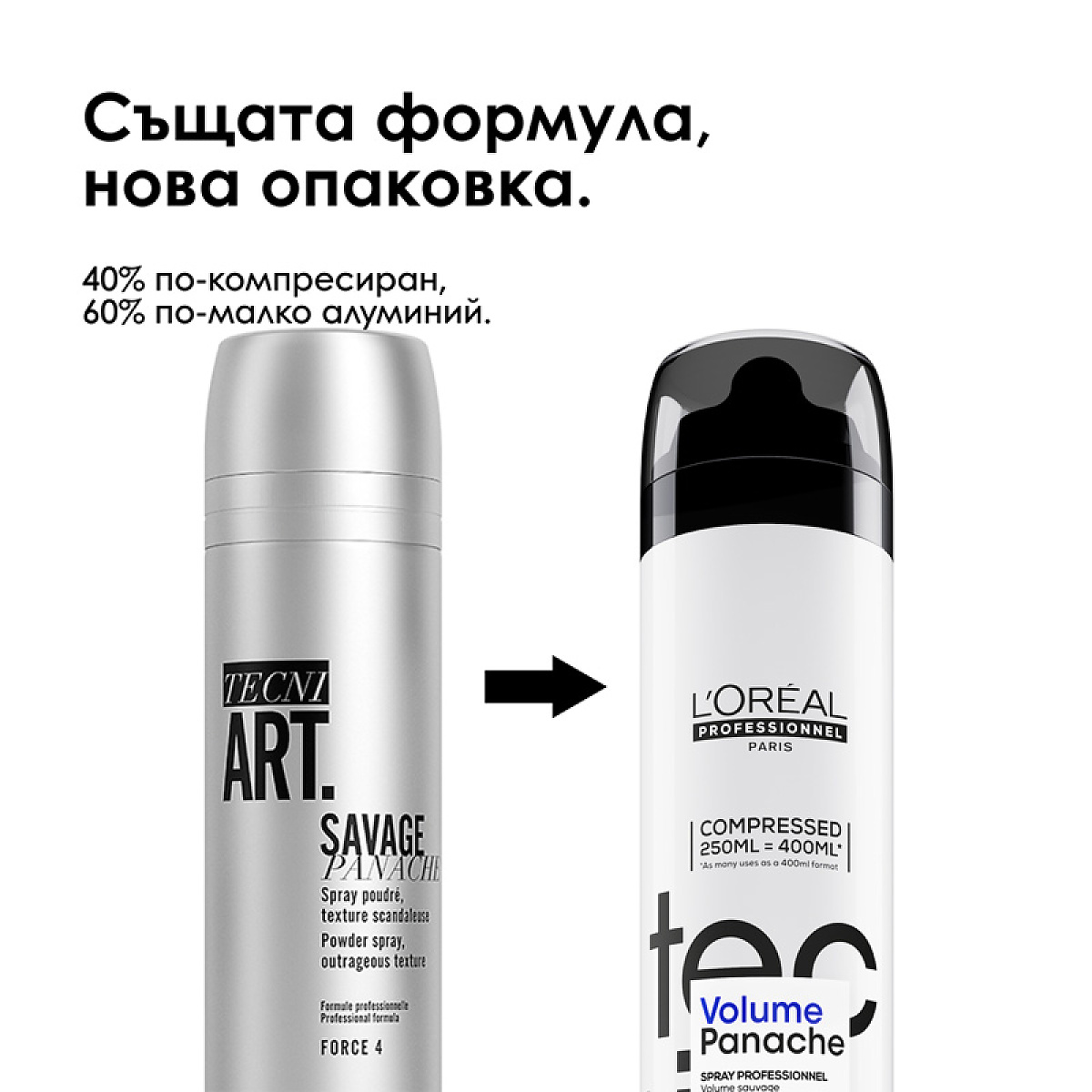 Сух спрей за обем Loreal Professionnel Tecni Art Savage Panache 250ml Сух спрей за обем Loreal Professionnel Tecni Art Savage Panache 250ml