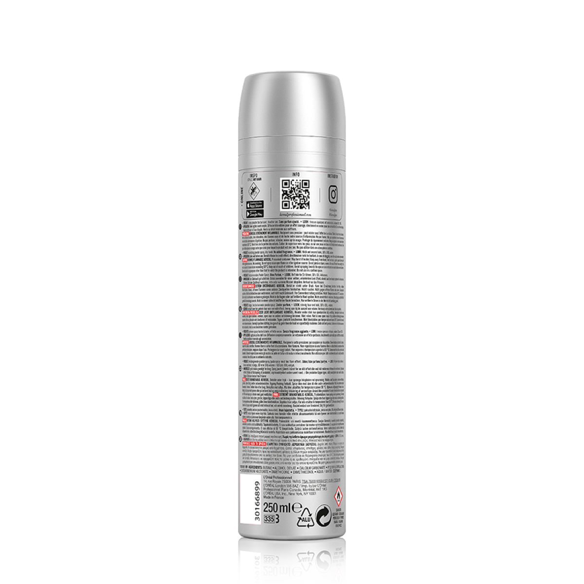Сух спрей без аромат за обем Loreal Professionnel Tecni Art Savage Panache Pure 250ml