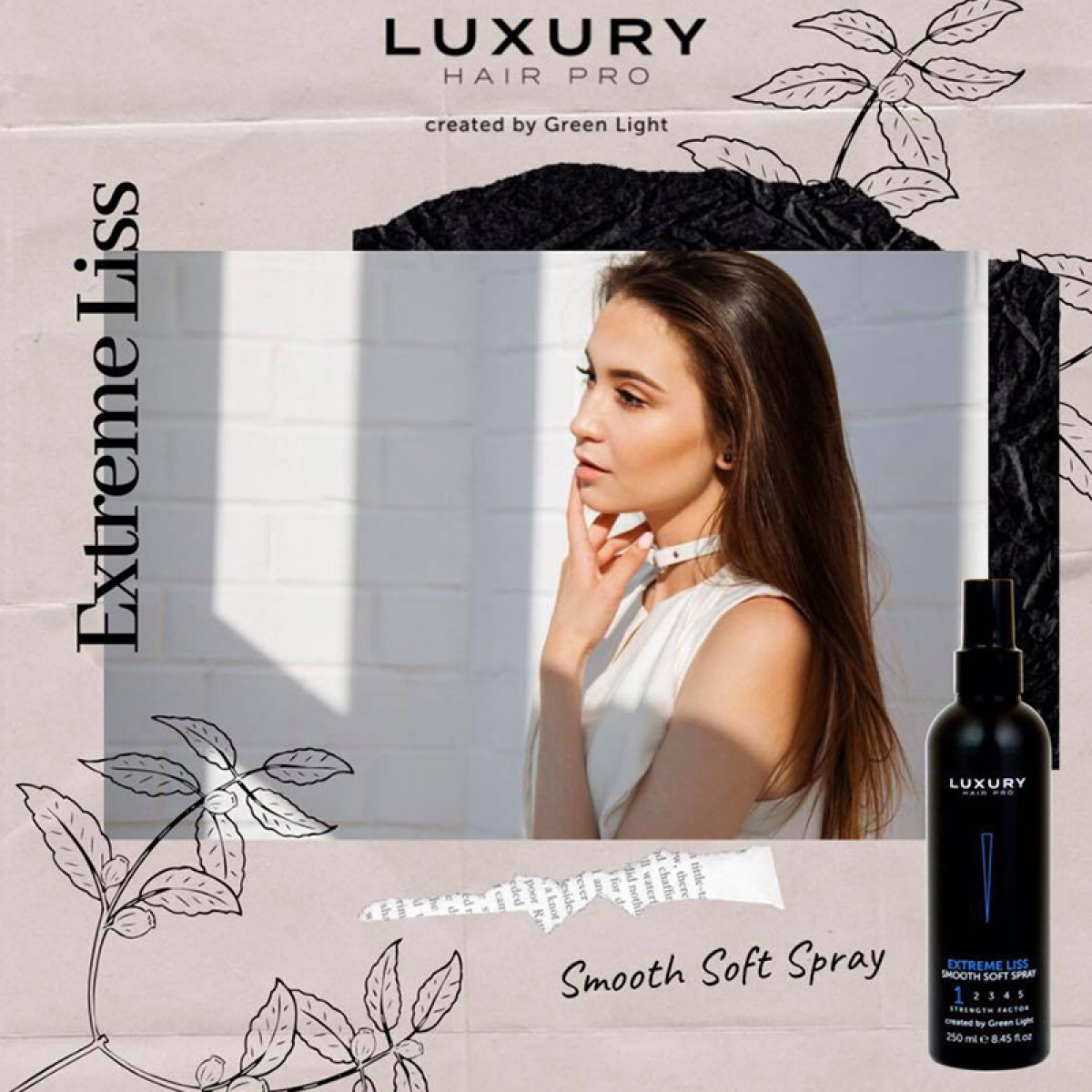 Изправящ термозащитен спрей Luxury Look Smoot Soft Spray  250ml