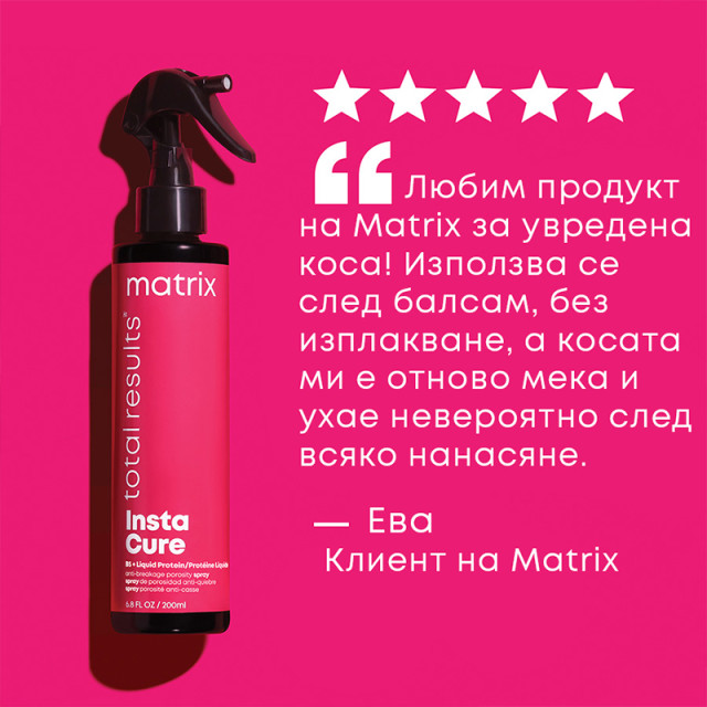 Спрей против накъсване на увредена коса Matrix Instacure Anti-Breakage Porosity Spray 200ml