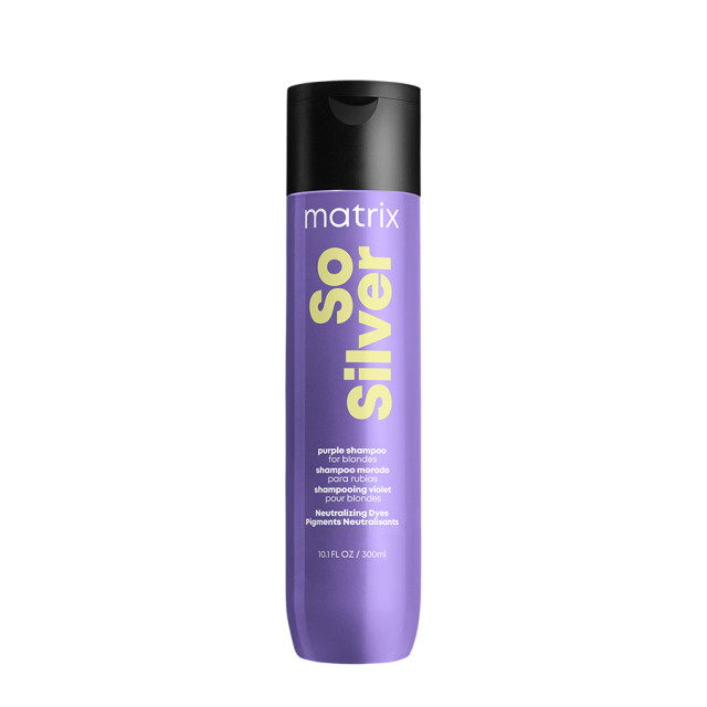 Матиращ шампоан за неутрализиране на жълти оттенъци на руса коса Matrix Total Results So Silver Shampoo 300ml