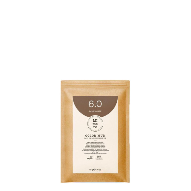 Оцветяваща глина с естествени растителни багрила Mimare Color Mud 40 гр - 6.0 Тъмно русо