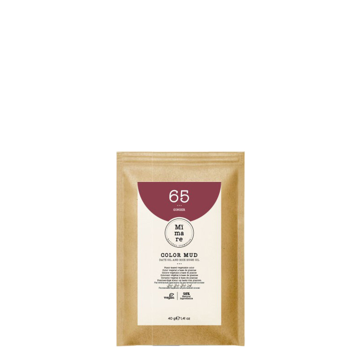Оцветяваща глина с естествени растителни багрила Mimare Color Mud 40 гр - 65 Джинджифил