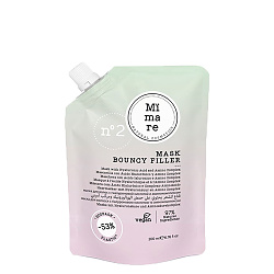 Уплътняваща маска с хиалуронова киселина за суха, увредена и фина коса Mimare Bouncy Filler Mask 200ml Уплътняваща маска с хиалуронова киселина за суха, увредена и фина коса Mimare Bouncy Filler Mask 200ml