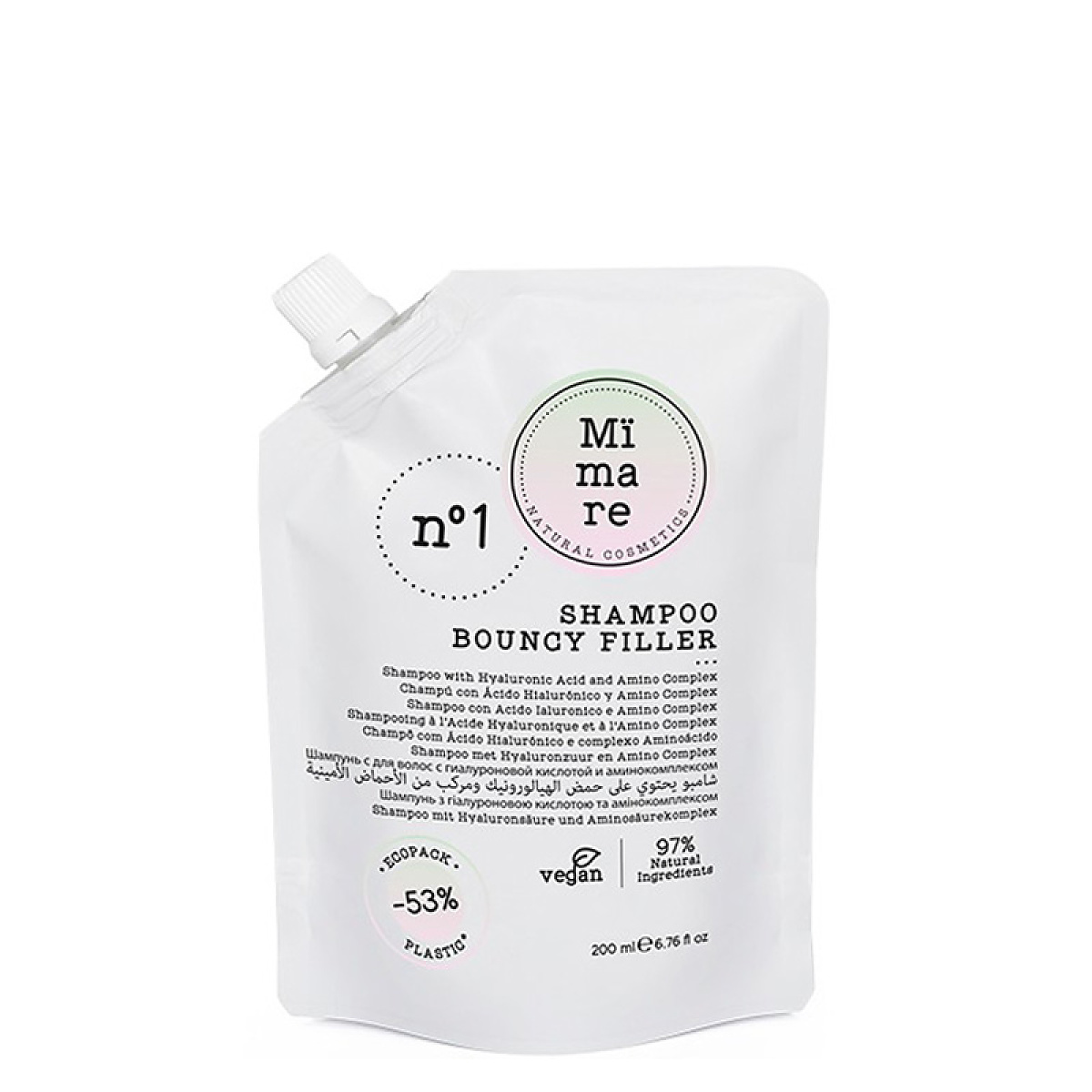 Уплътняващ шампоан с хиалуронова киселина Mimare Bouncy Filler Shampoo 200ml Уплътняващ шампоан с хиалуронова киселина Mimare Bouncy Filler Shampoo 200ml