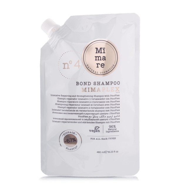 Възстановяващ шампоан с PinoPlex™ и хиалуронова киселина Mimare Mimaplex N°4 Bond 480ml Възстановяващ шампоан с PinoPlex™ и хиалуронова киселина Mimare Mimaplex N°4 Bond 480ml