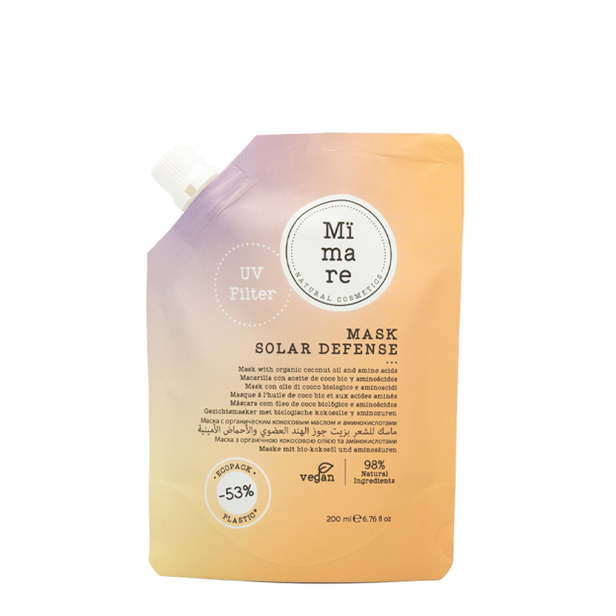 Маска за дълбока хидратация и UV защита Mimare Solar Defense Mask 200ml Маска за дълбока хидратация и UV защита Mimare Solar Defense Mask 200ml