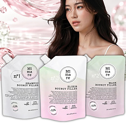 Комплект за плътна, обемна и жизнена коса Mimare Bouncy Filler 3х200ml