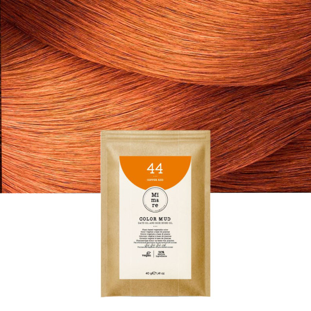 Оцветяваща глина с естествени растителни багрила Mimare Color Mud 40 гр - 44 Медно-червено