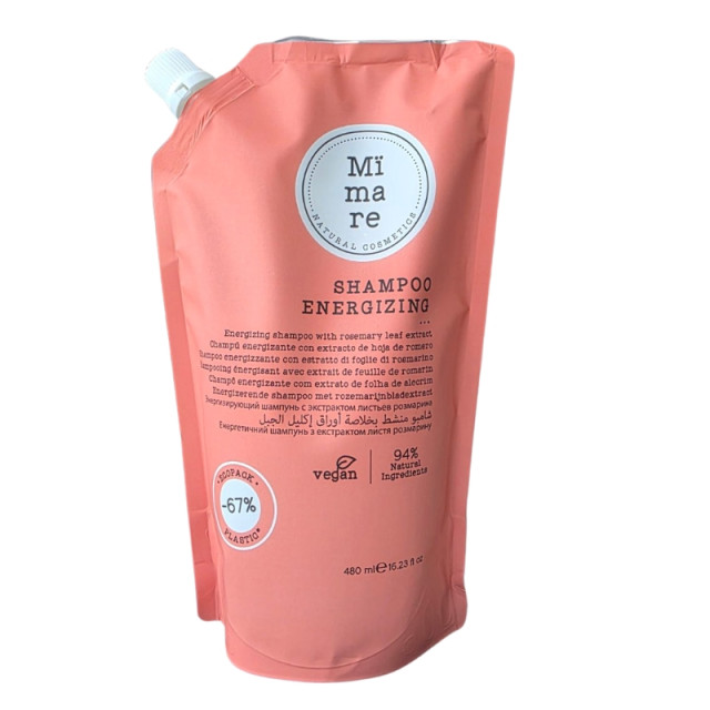 Енергизиращ шампоан с екстракт от розмарин за тънка и слаба коса Mimare Energizing Shampoo 480ml