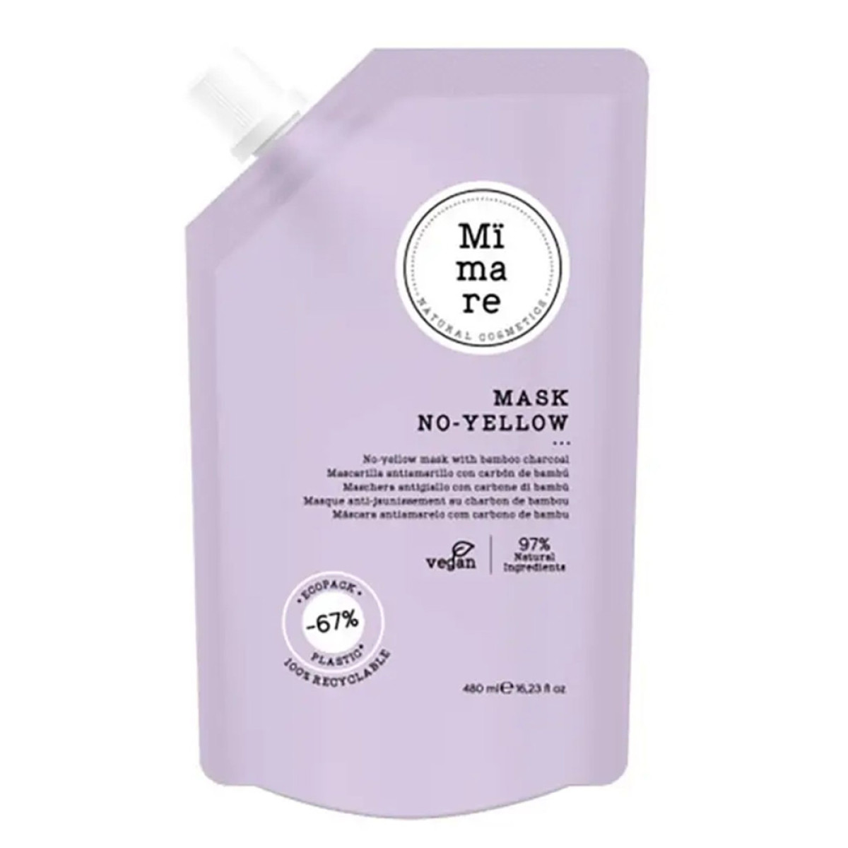 Анти-жълта маска с бамбуков въглен Mimare No-Yellow Mask 480ml
