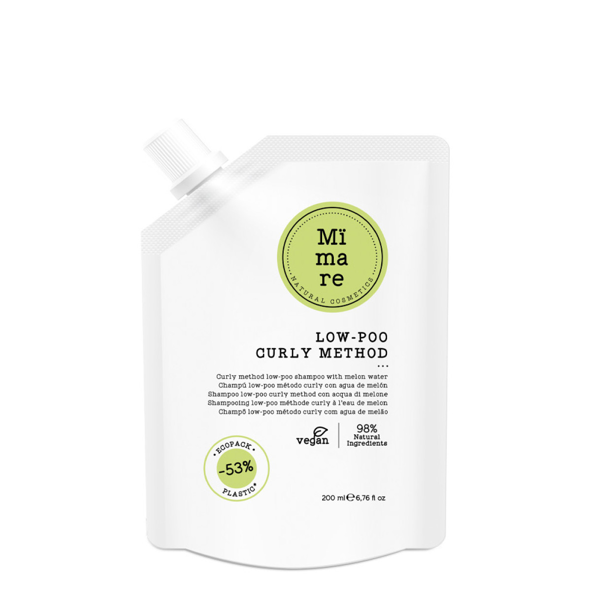 Безсулфатен шампоан за къдрава и чуплива коса Mimare Curly Method Low-Poo Shampoo 200ml Безсулфатен шампоан за къдрава и чуплива коса Mimare Curly Method Low-Poo Shampoo 200ml
