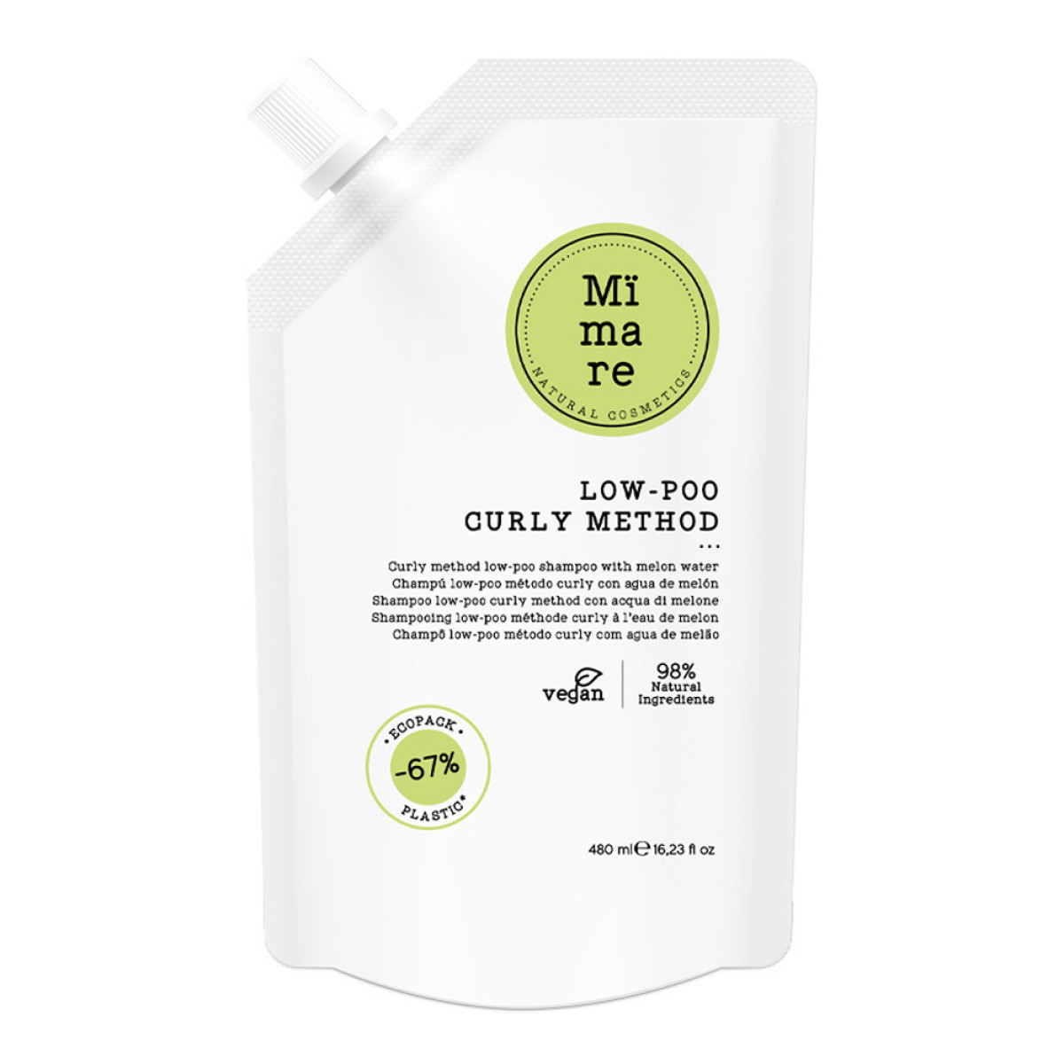 Безсулфатен шампоан за къдрава и чуплива коса Mimare Curly Method Low-Poo Shampoo 480ml Безсулфатен шампоан за къдрава и чуплива коса Mimare Curly Method Low-Poo Shampoo 480ml