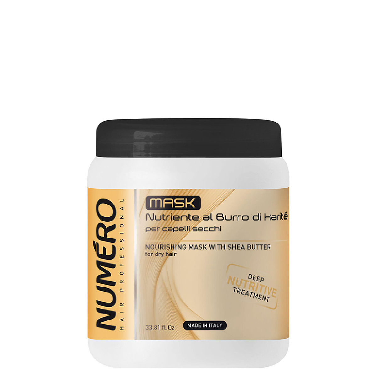Подхранваща маска с масло от карите Brelil Numero Nourishing Mask 1000ml Подхранваща маска с масло от карите Brelil Numero Nourishing Mask 1000ml