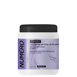 Хидратираща изглаждаща маска с масло от авокадо Brelil Numero Smoothing Mask 1000ml Хидратираща изглаждаща маска с масло от авокадо Brelil Numero Smoothing Mask 1000ml