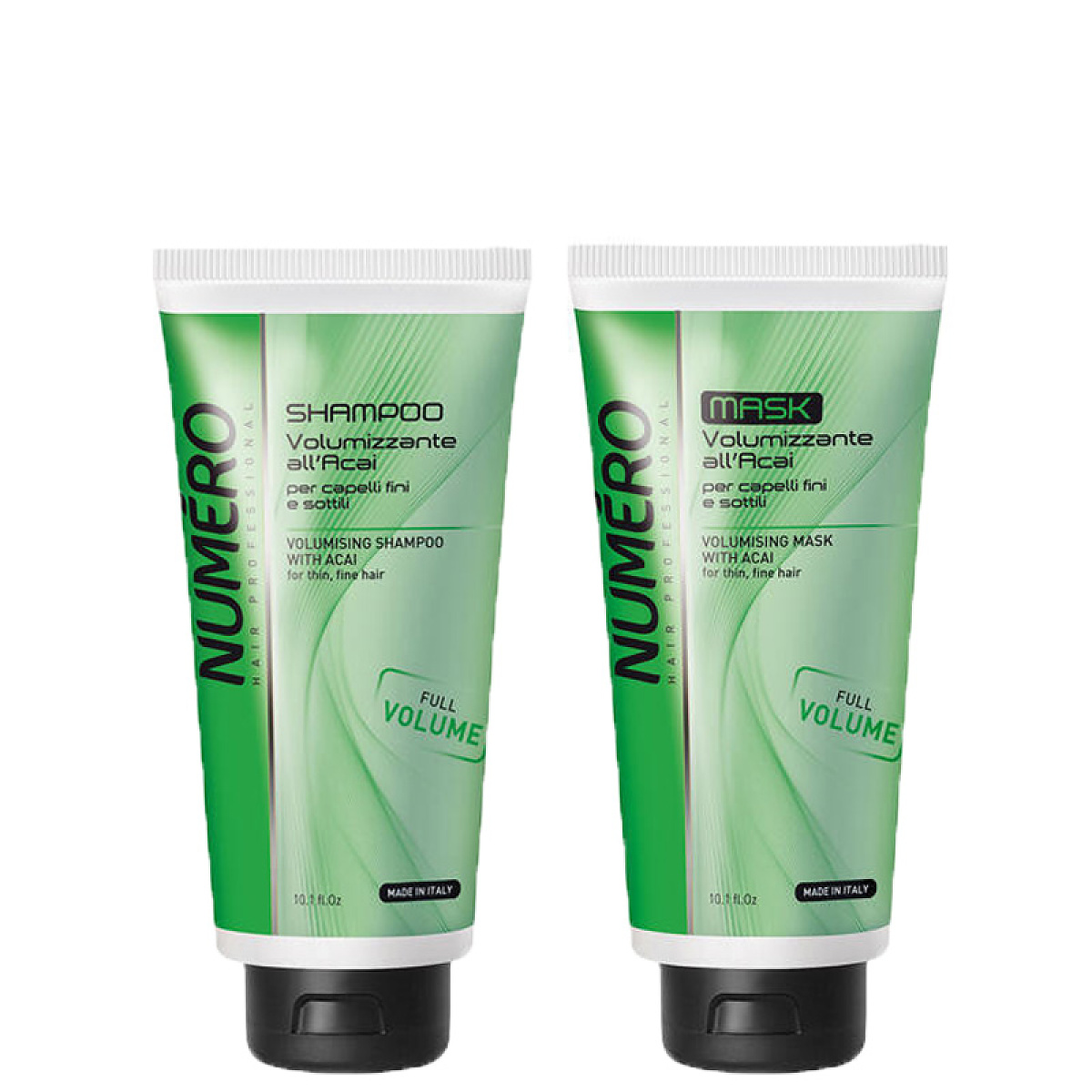 Комплект за обем и плътност Brelil Numero Volumising 2x300ml Комплект за обем и плътност Brelil Numero Volumising 2x300ml