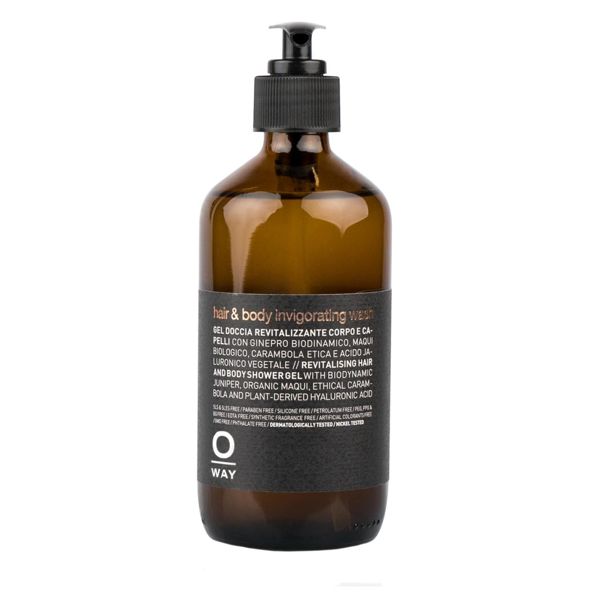 Енергизиращ душ-гел за коса и тяло Rolland OWAY OW MEN Hair and Body Invigorating Wash 240ml