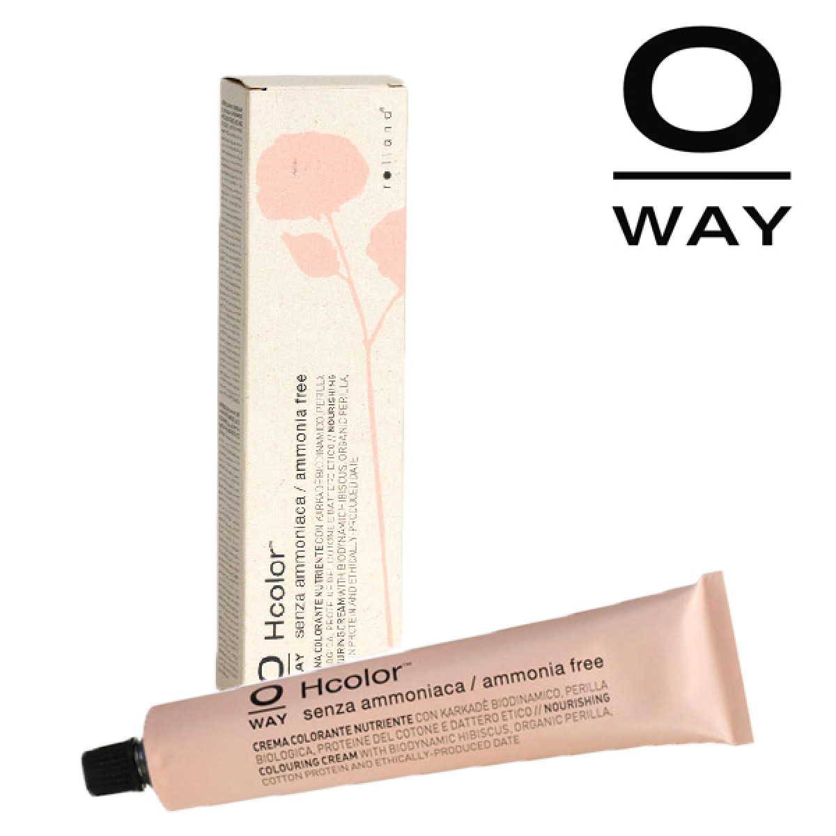 Безамонячна биодинамична боя за коса Rolland OWAY HColor 100ml